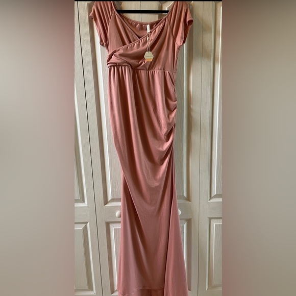 Pink Blush Pink Maternity Dress size Large NWT - Picture 2 of 4